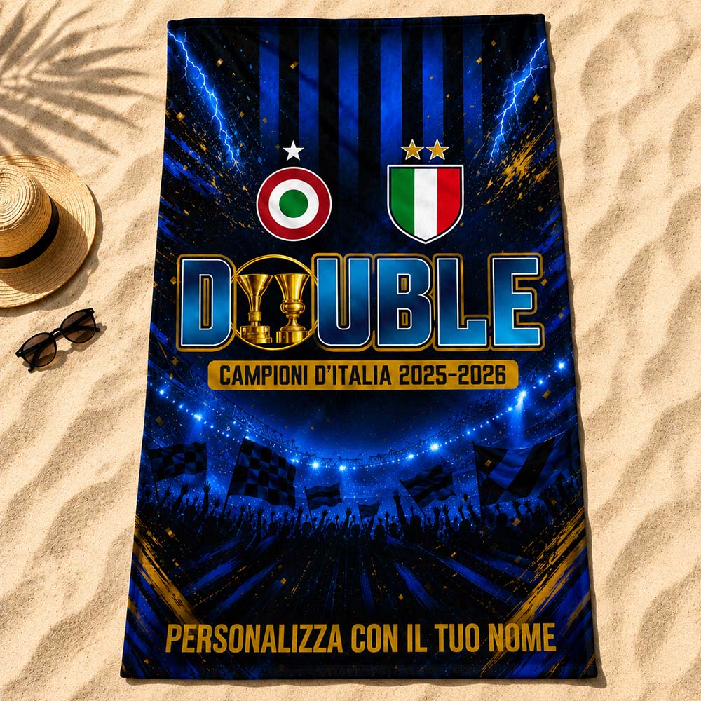Telo Mare Double con Nome Personalizzato